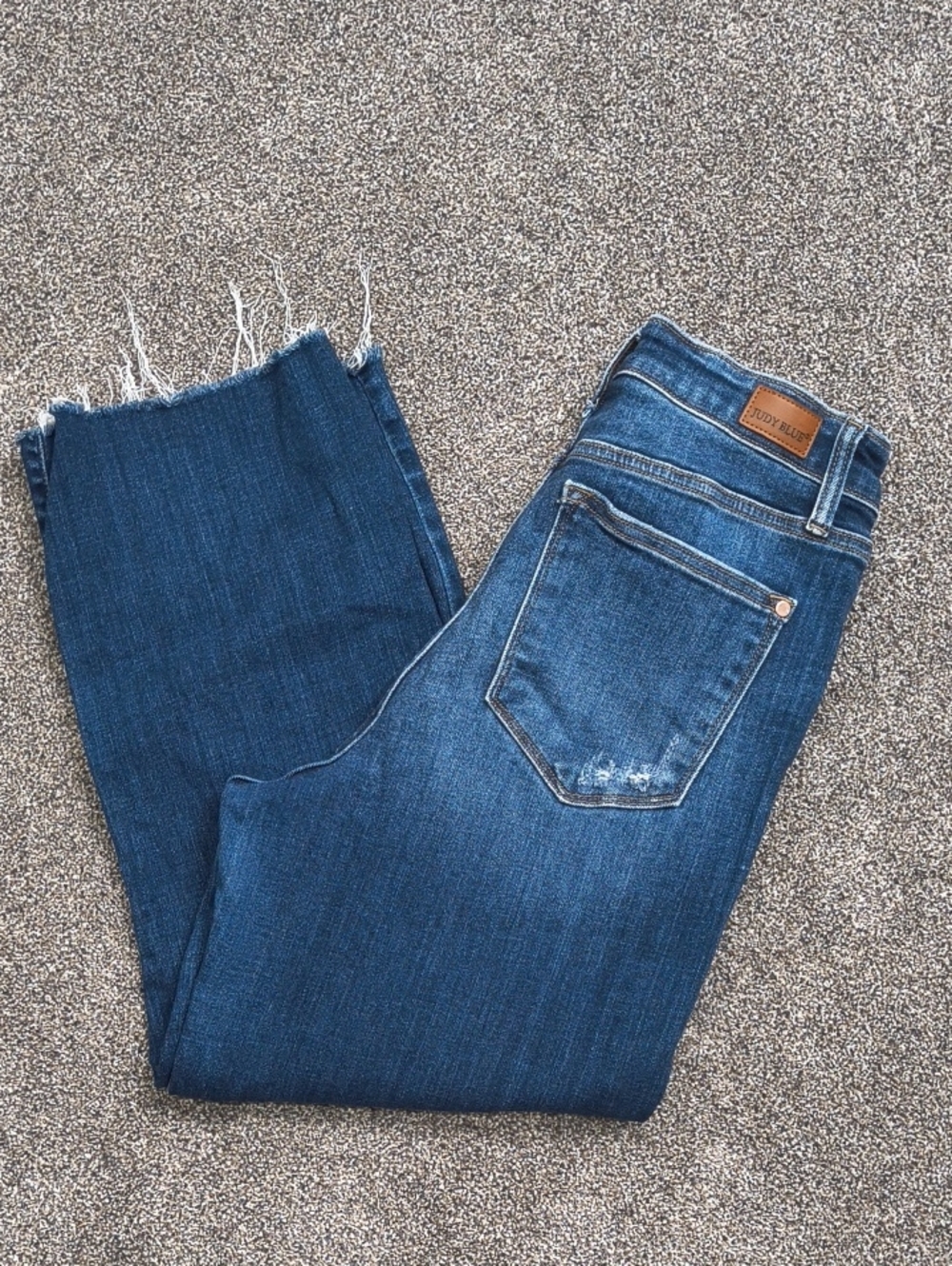 Judy Blue Wide Leg Distressed Jeans